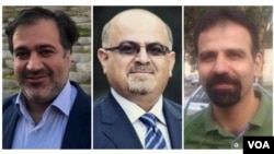 از راست: مصطفی نیلی، آرش کیخسروی و مهدی محمودیان 