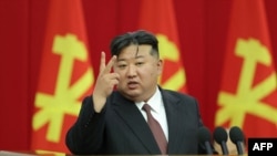 This undated photo released from North Korea's official Korean Central News Agency (KCNA) via KNS on July 2, 2024, shows North Korean leader Kim Jong Un at an undisclosed location.